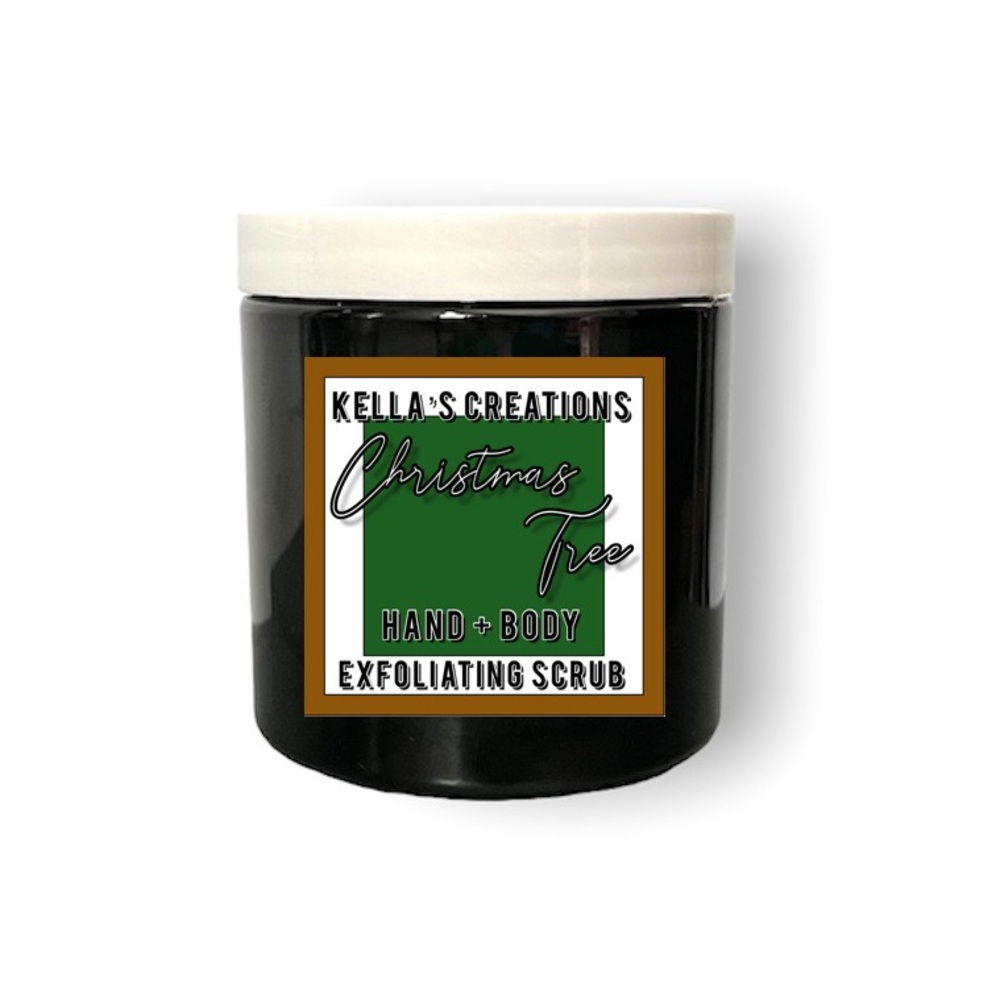 8oz Christmas Tree Hand Scrub